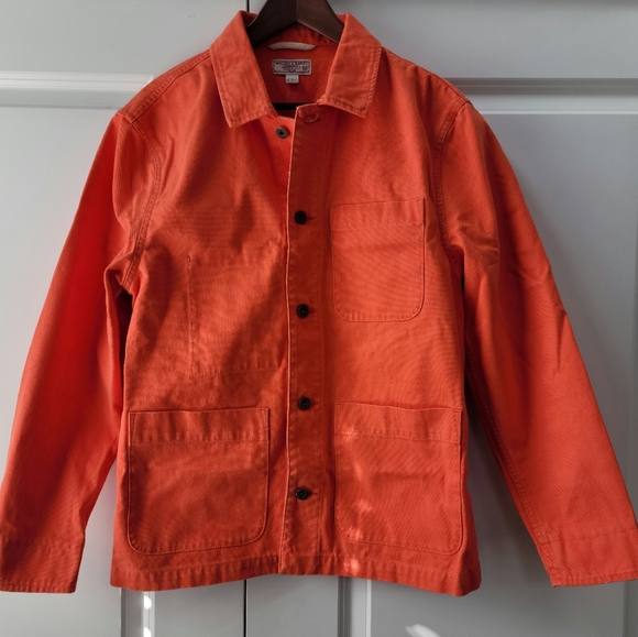 orange chore jacket